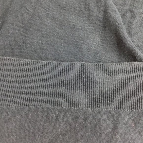 A l X Armani Exchange Quarter Zip Up Sweater Mock Neck Navy Large Men's - Picture 11 of 12